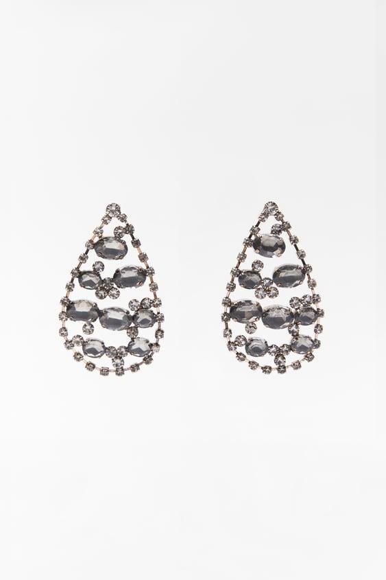 JEWEL TEARDROP EARRINGS